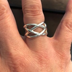 Authentic Tiffany & Co Silver Celtic Knot Ring